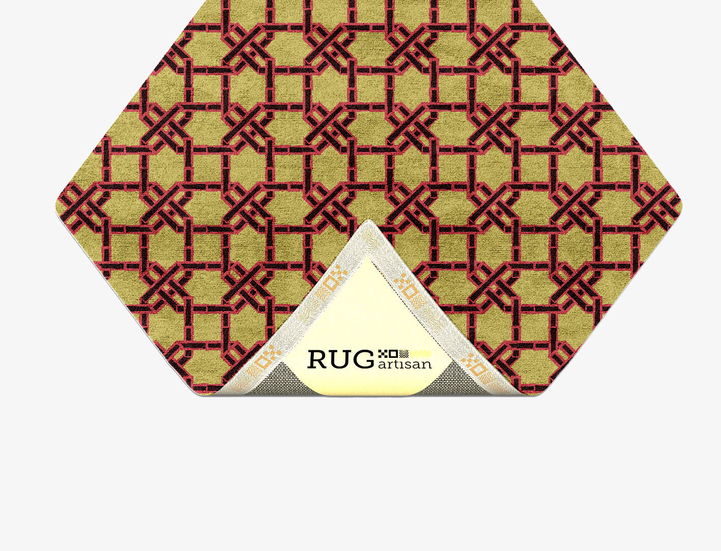 Octahedra Geometric Diamond Hand Tufted Bamboo Silk Custom Rug by Rug Artisan