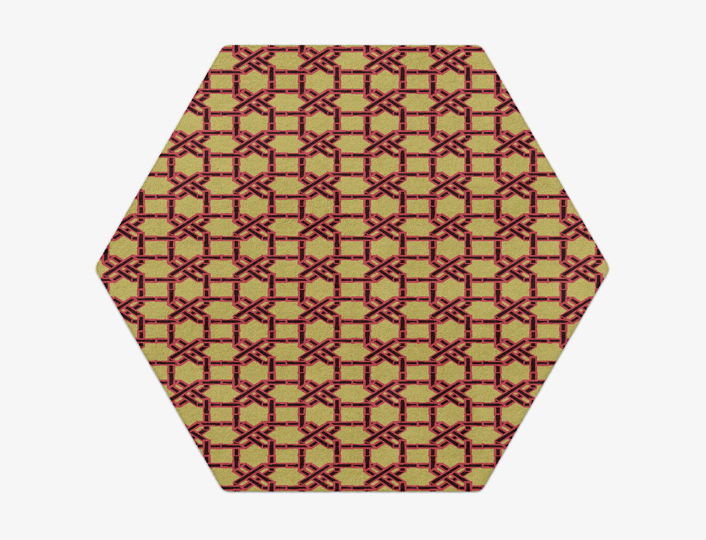 Octahedra Geometric Hexagon Hand Tufted Pure Wool Custom Rug by Rug Artisan