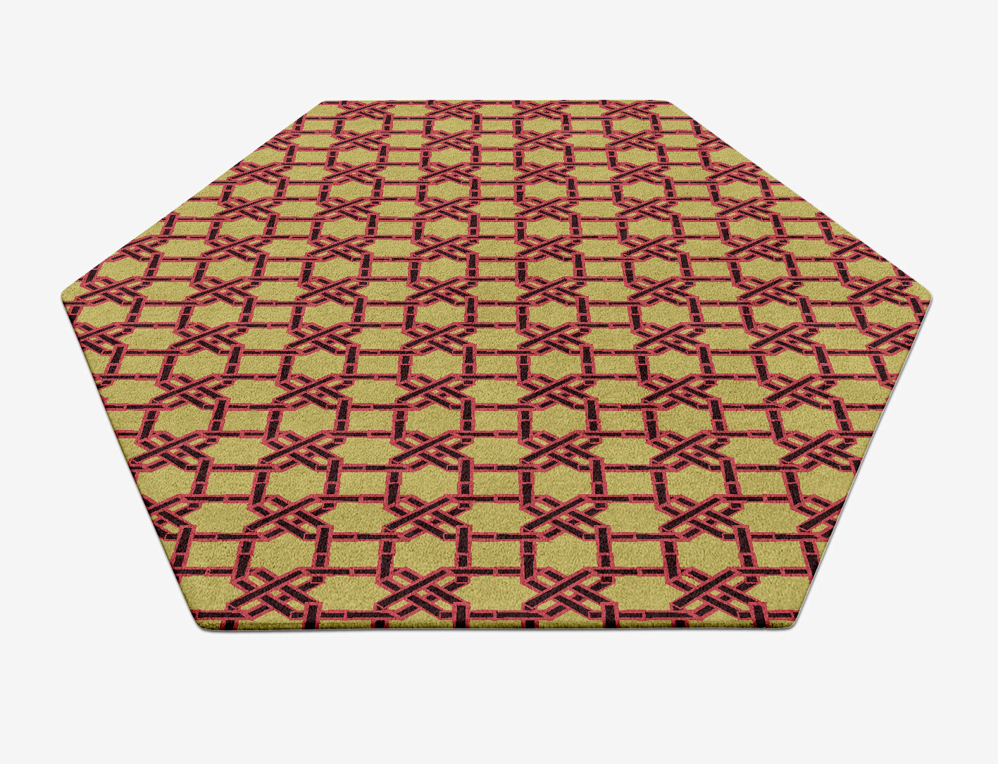 Octahedra Geometric Hexagon Hand Tufted Pure Wool Custom Rug by Rug Artisan