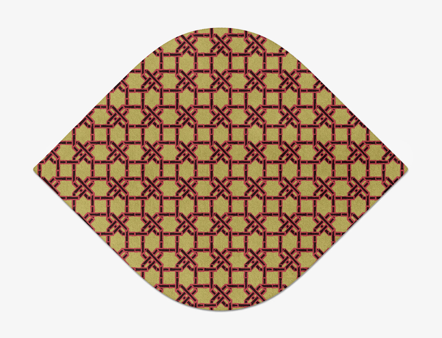 Octahedra Geometric Ogee Hand Tufted Pure Wool Custom Rug by Rug Artisan