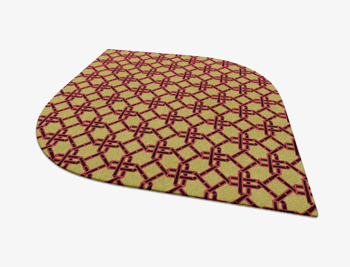 Octahedra Geometric Ogee Hand Tufted Pure Wool Custom Rug by Rug Artisan