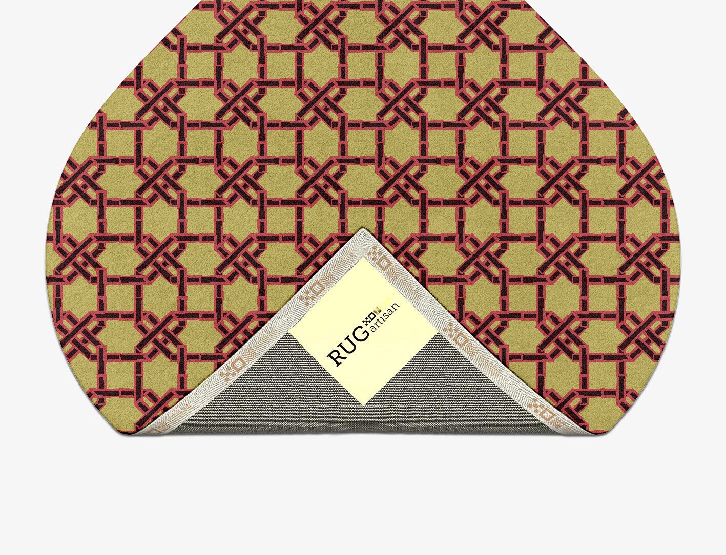 Octahedra Geometric Ogee Hand Tufted Pure Wool Custom Rug by Rug Artisan