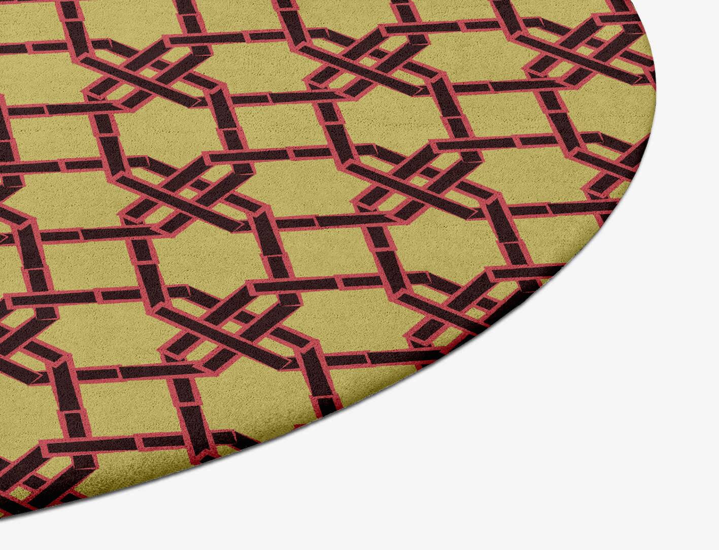 Octahedra Geometric Oval Hand Tufted Pure Wool Custom Rug by Rug Artisan