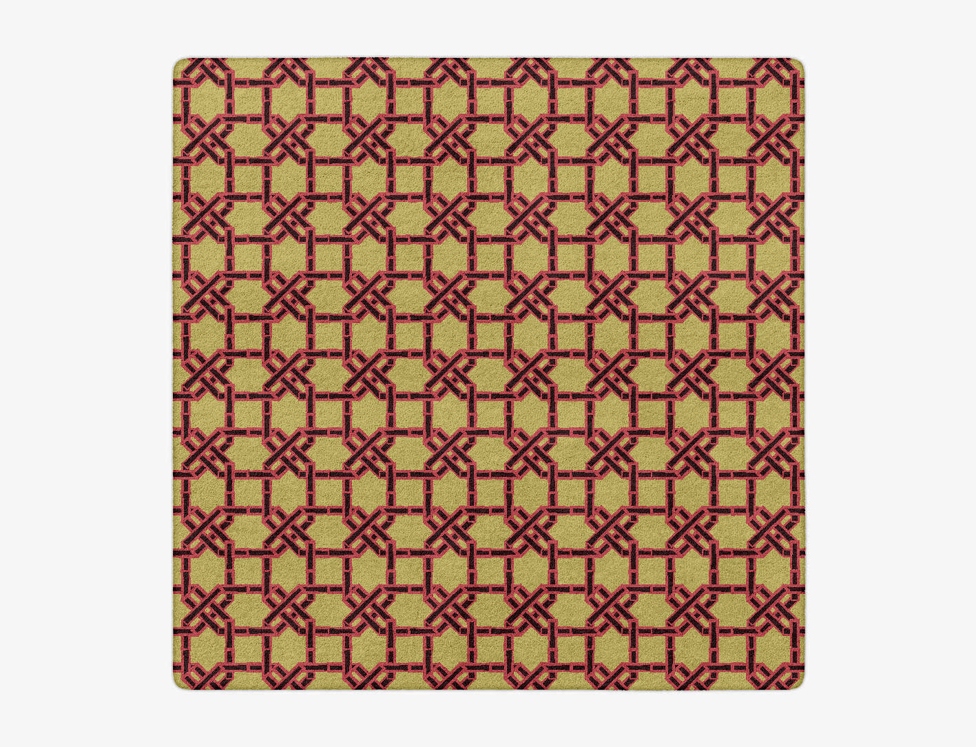 Octahedra Geometric Square Hand Tufted Pure Wool Custom Rug by Rug Artisan