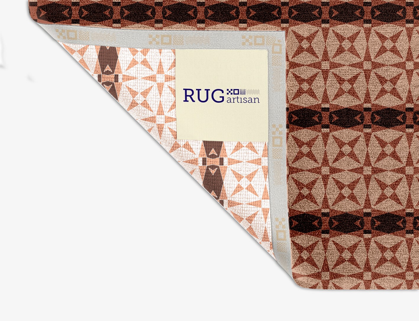 Octocone Geometric Square Hand Knotted Tibetan Wool Custom Rug by Rug Artisan