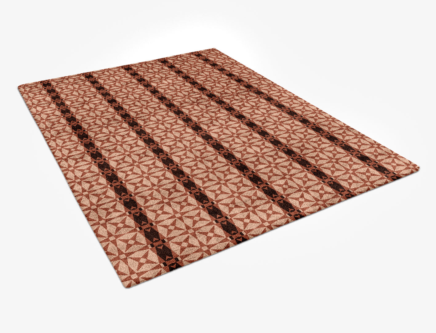 Octocone Geometric Rectangle Hand Tufted Bamboo Silk Custom Rug by Rug Artisan