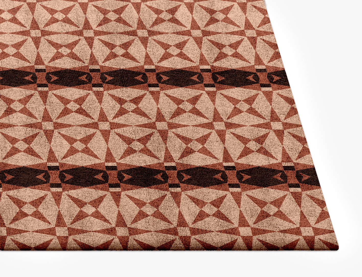 Octocone Geometric Rectangle Hand Tufted Bamboo Silk Custom Rug by Rug Artisan