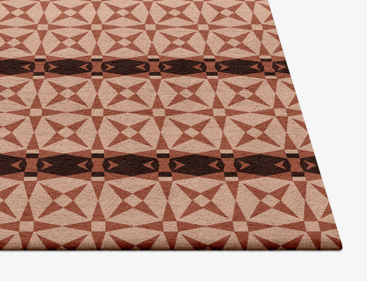 Octocone Modern Geometrics Square Hand Tufted Pure Wool Custom Rug by Rug Artisan