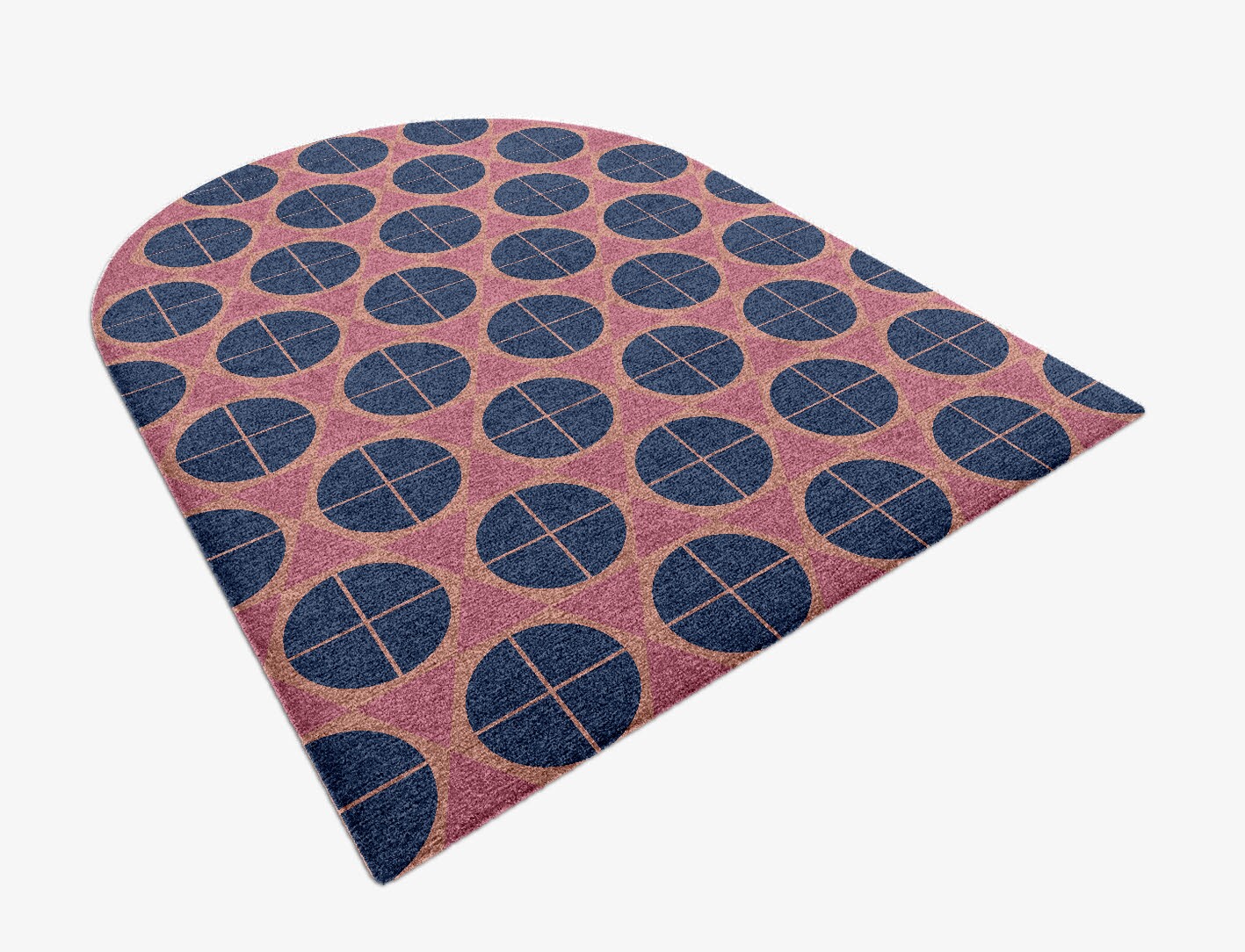 Octoquads Geometric Arch Hand Knotted Tibetan Wool Custom Rug by Rug Artisan