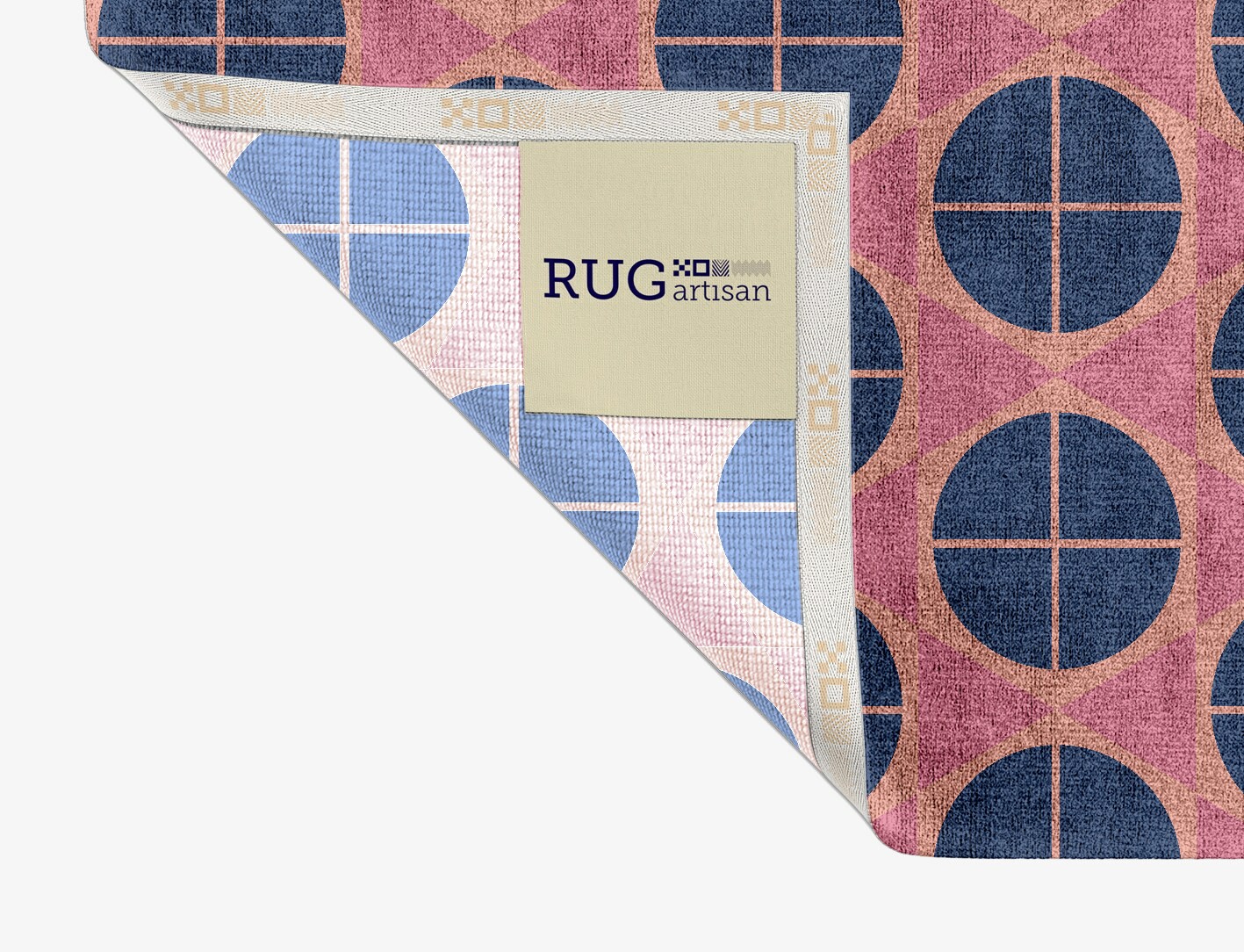 Octoquads Geometric Rectangle Hand Knotted Bamboo Silk Custom Rug by Rug Artisan