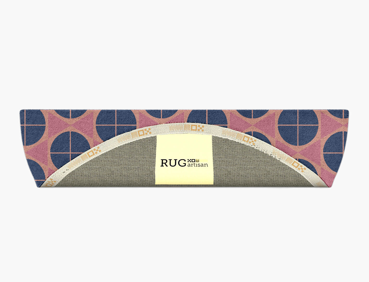 Octoquads Geometric Halfmoon Hand Tufted Pure Wool Custom Rug by Rug Artisan
