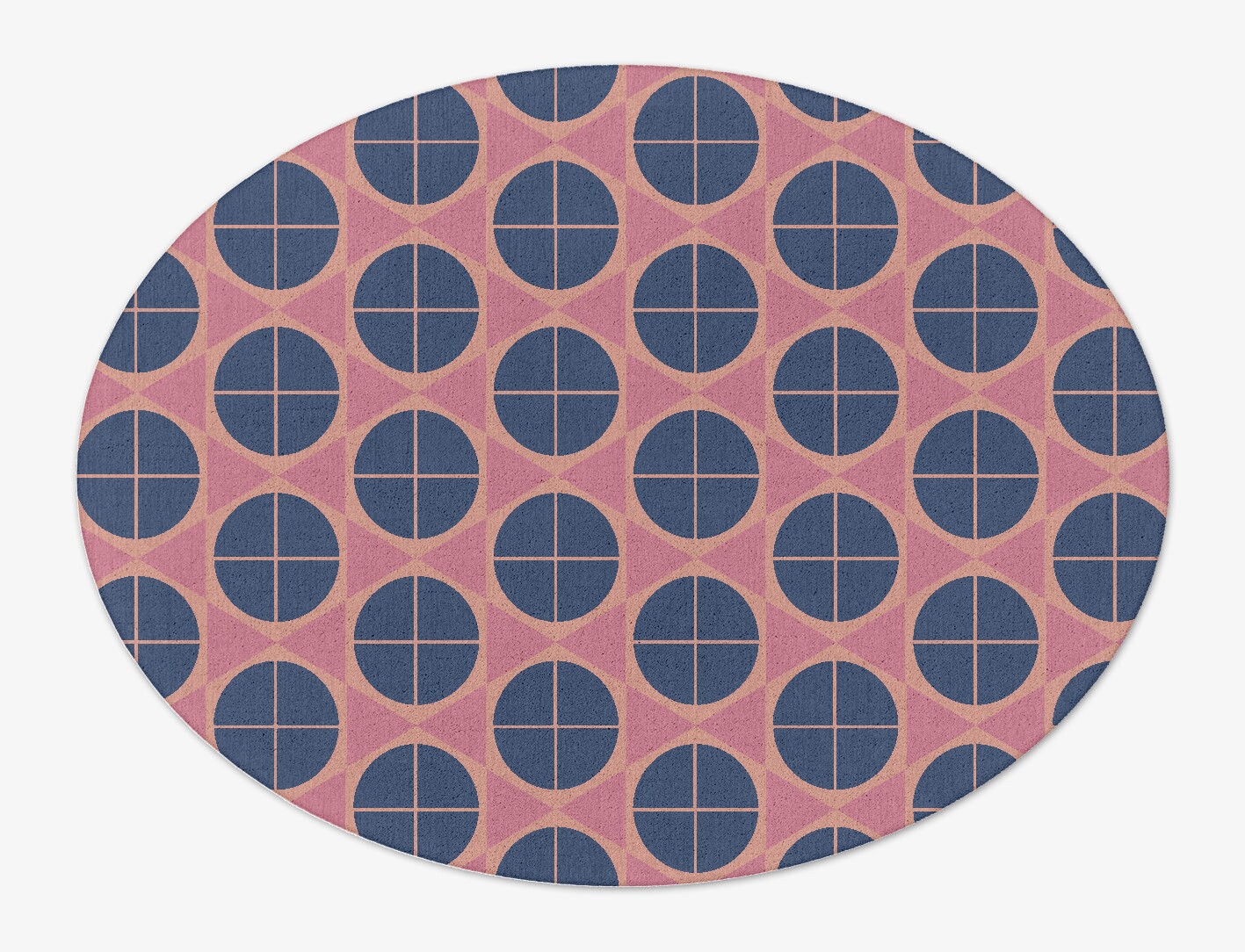 Octoquads Geometric Oval Hand Tufted Pure Wool Custom Rug by Rug Artisan