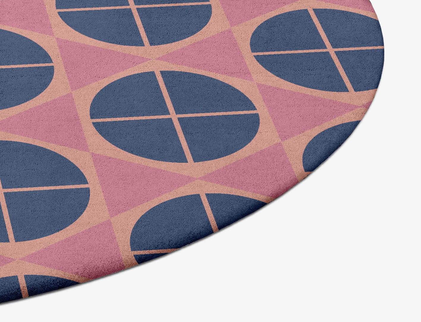 Octoquads Geometric Oval Hand Tufted Pure Wool Custom Rug by Rug Artisan