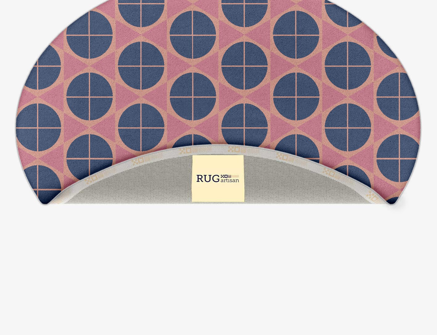 Octoquads Geometric Oval Hand Tufted Pure Wool Custom Rug by Rug Artisan