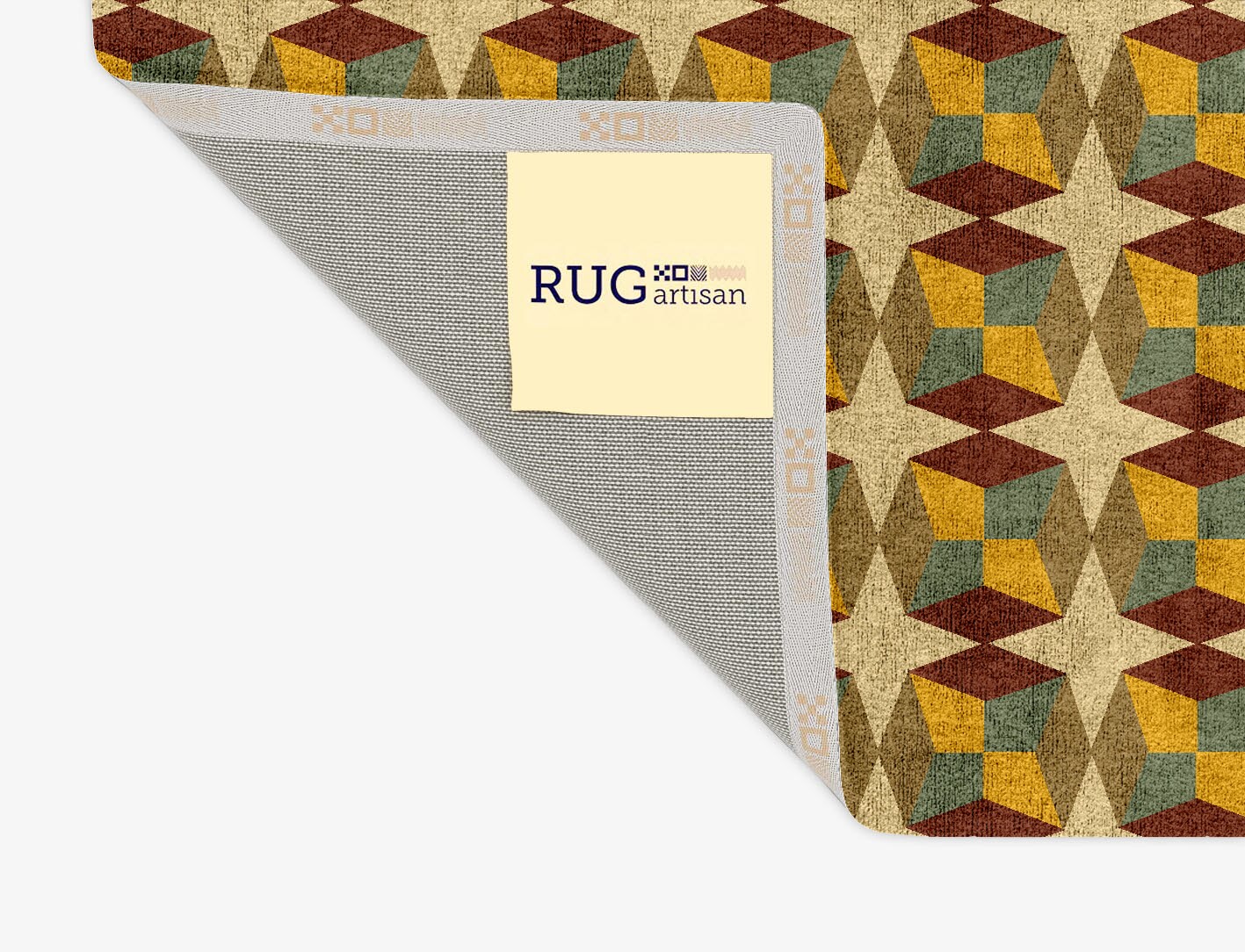 Octostar Geometric Rectangle Hand Tufted Bamboo Silk Custom Rug by Rug Artisan
