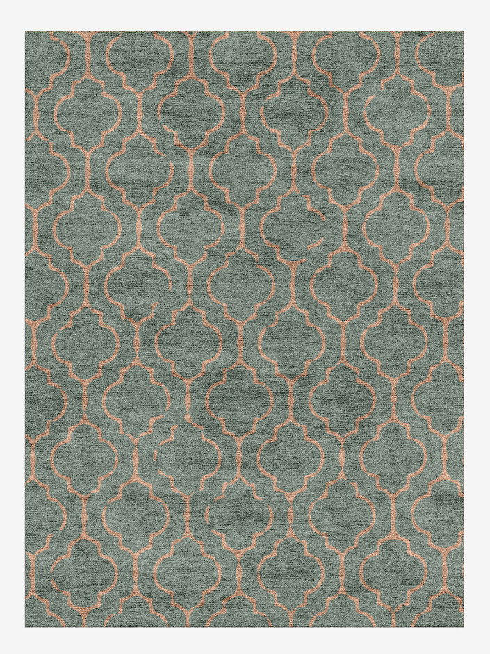 Ogive Blue Royal Rectangle Hand Knotted Bamboo Silk Custom Rug by Rug Artisan