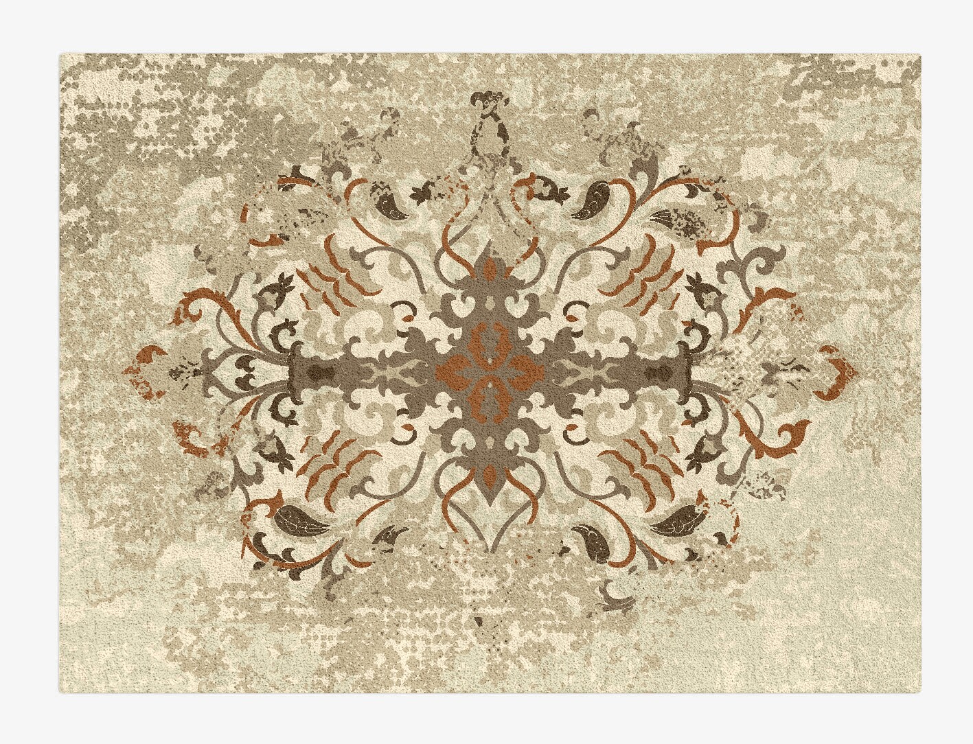Oldooz Persian Bagh Rectangle Hand Tufted Pure Wool Custom Rug by Rug Artisan