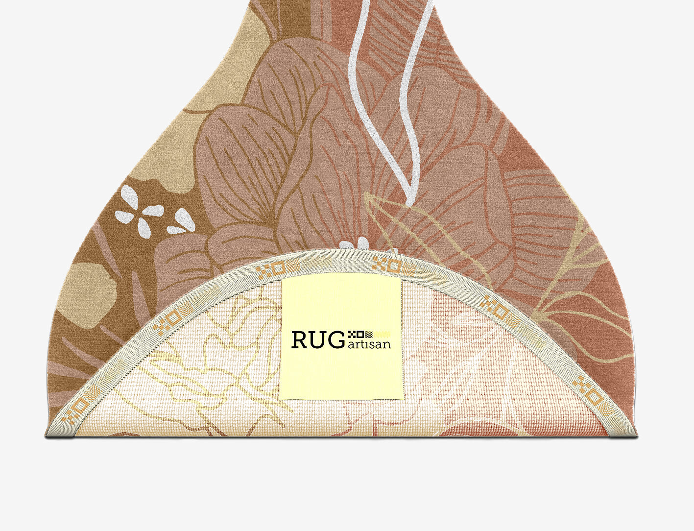 Oleander Field of Flowers Drop Hand Knotted Tibetan Wool Custom Rug by Rug Artisan