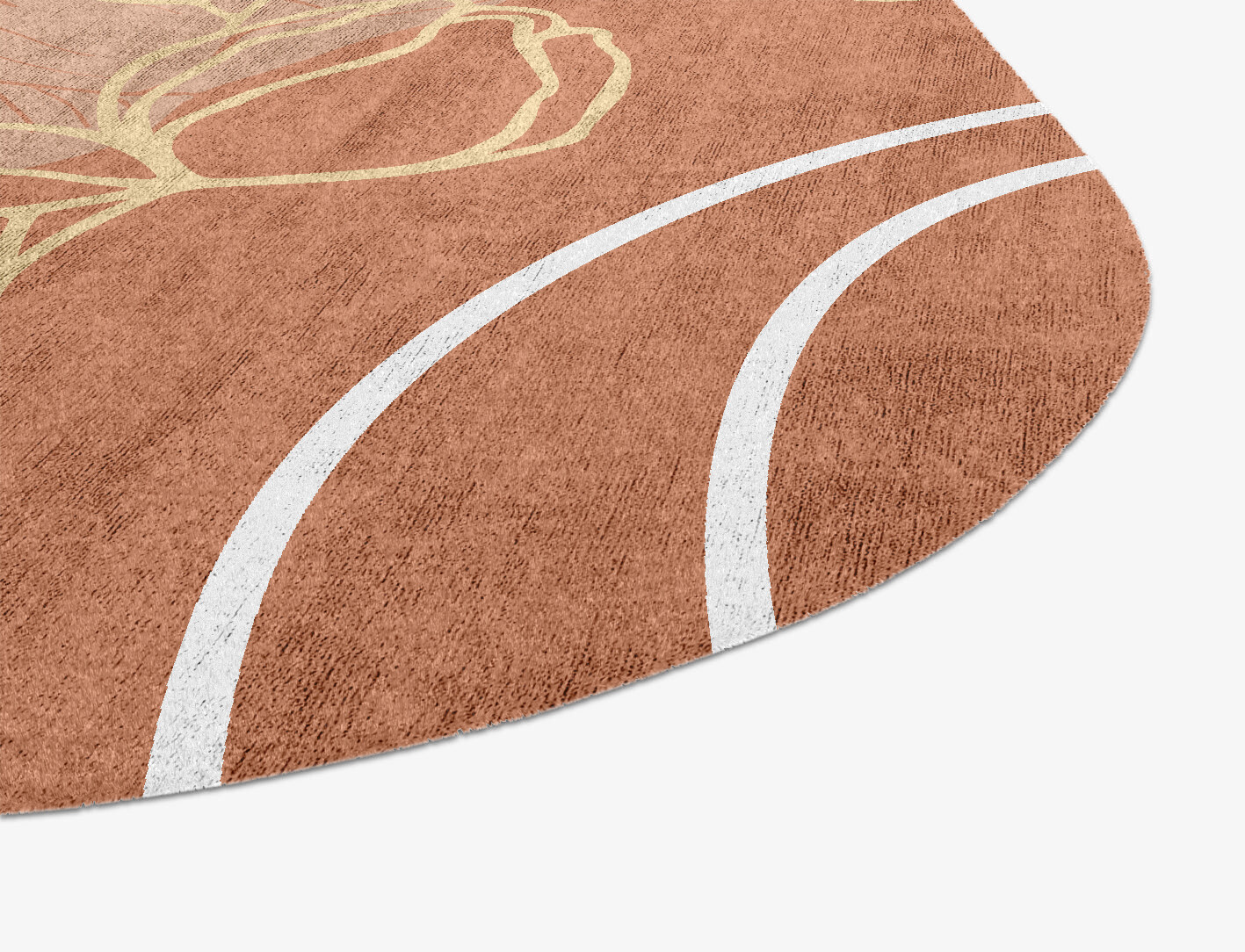 Oleander Field of Flowers Oblong Hand Knotted Bamboo Silk Custom Rug by Rug Artisan