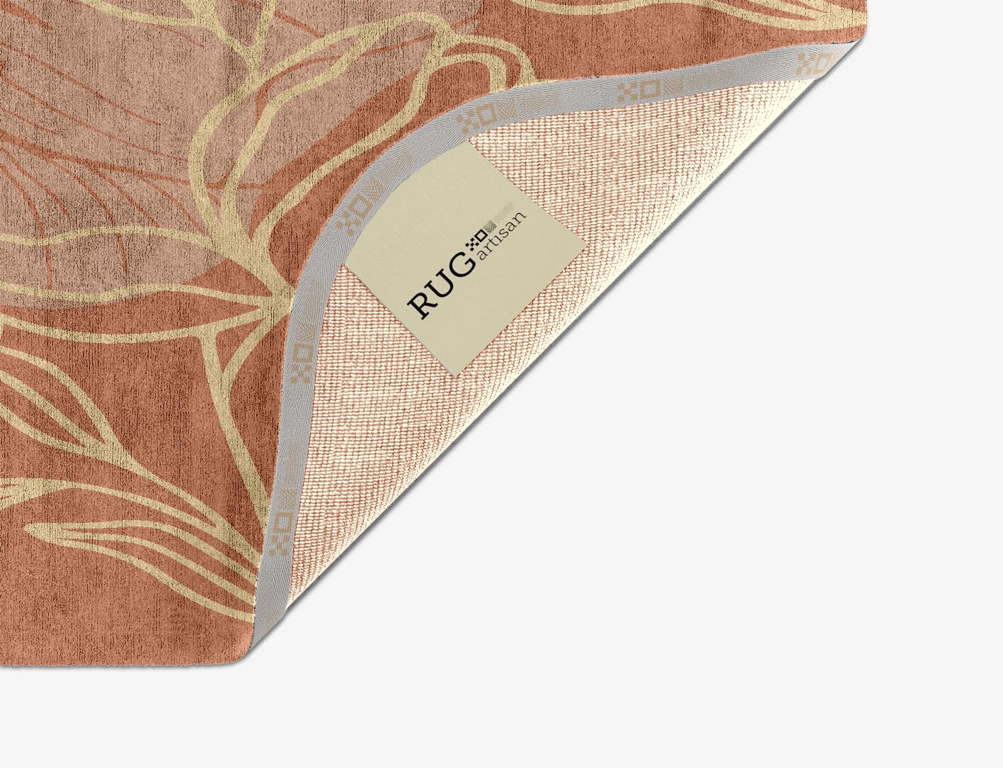 Oleander Field of Flowers Oblong Hand Knotted Bamboo Silk Custom Rug by Rug Artisan