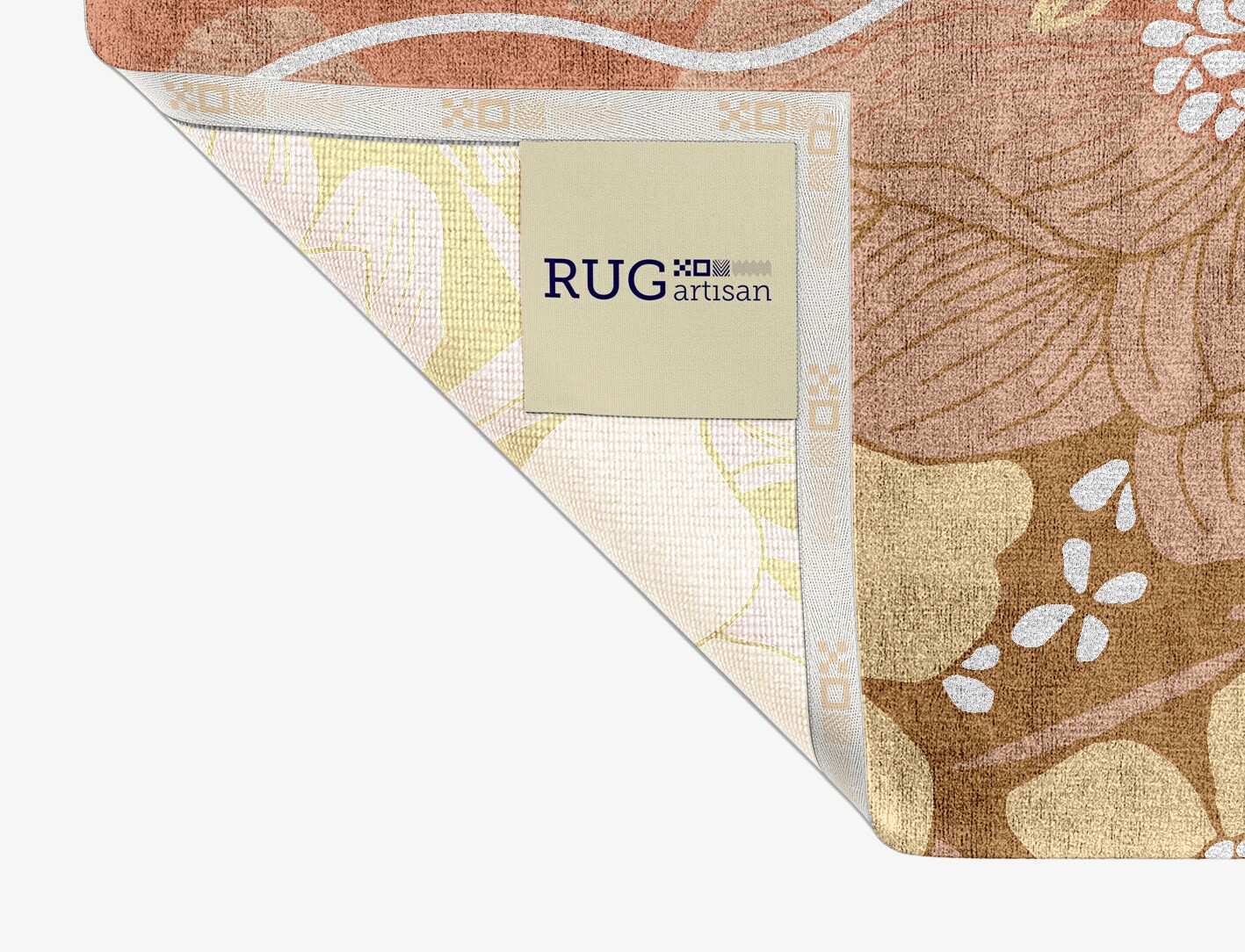 Oleander Field of Flowers Rectangle Hand Knotted Bamboo Silk Custom Rug by Rug Artisan