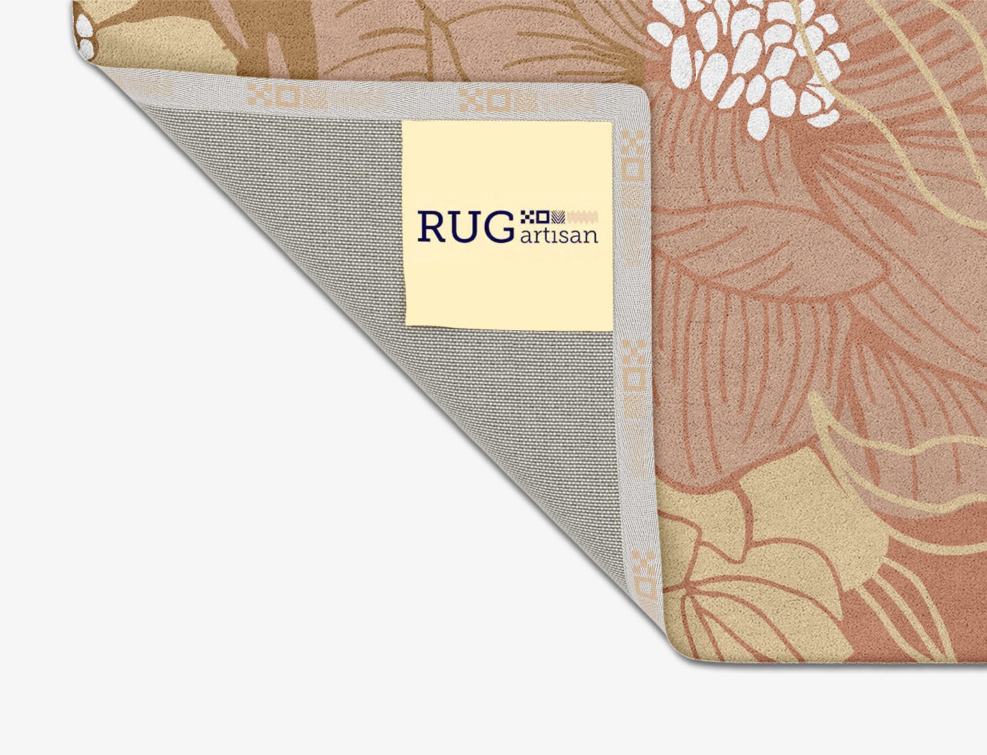 Oleander Field of Flowers Square Hand Tufted Pure Wool Custom Rug by Rug Artisan