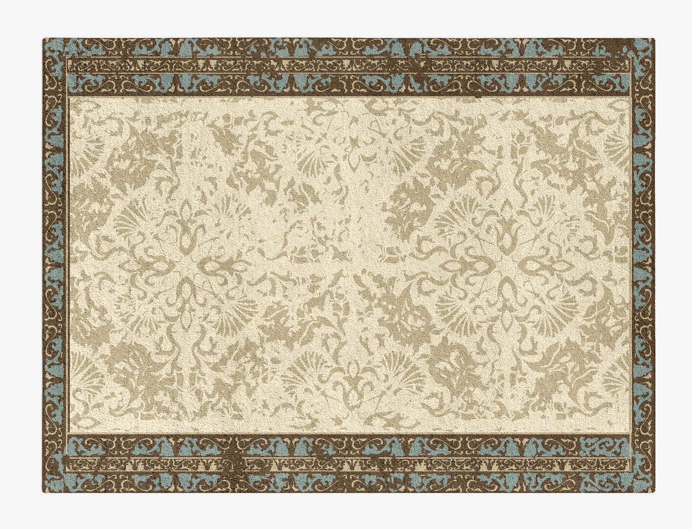 Oliya Persian Bagh Rectangle Hand Tufted Pure Wool Custom Rug by Rug Artisan