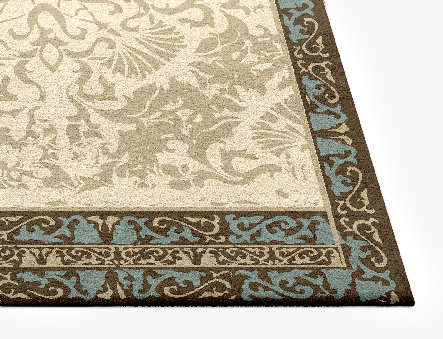 Oliya Persian Bagh Rectangle Hand Tufted Pure Wool Custom Rug by Rug Artisan