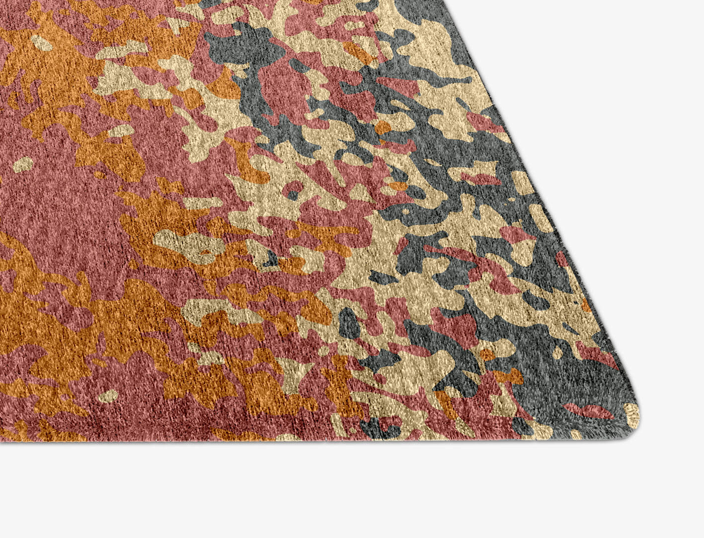 Ombre Gradation Arch Hand Knotted Bamboo Silk Custom Rug by Rug Artisan