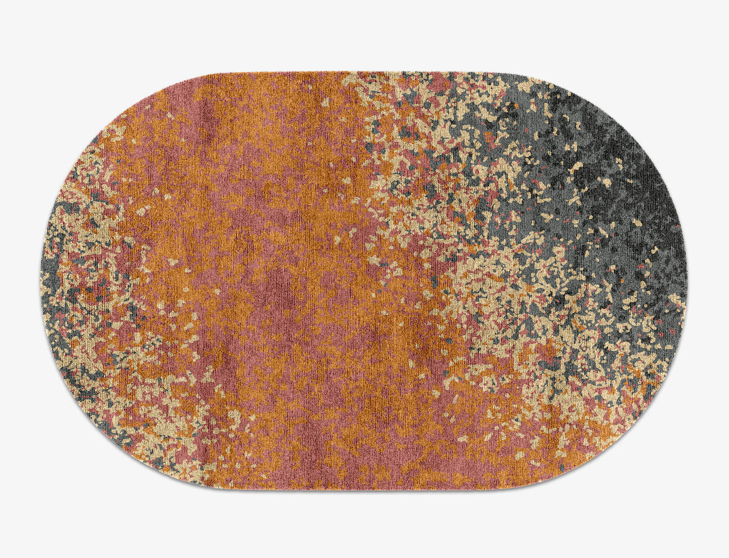 Ombre Gradation Capsule Hand Knotted Bamboo Silk Custom Rug by Rug Artisan