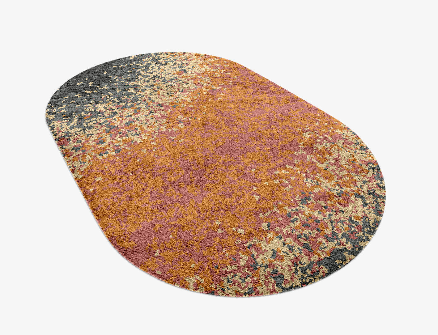 Ombre Gradation Capsule Hand Knotted Bamboo Silk Custom Rug by Rug Artisan