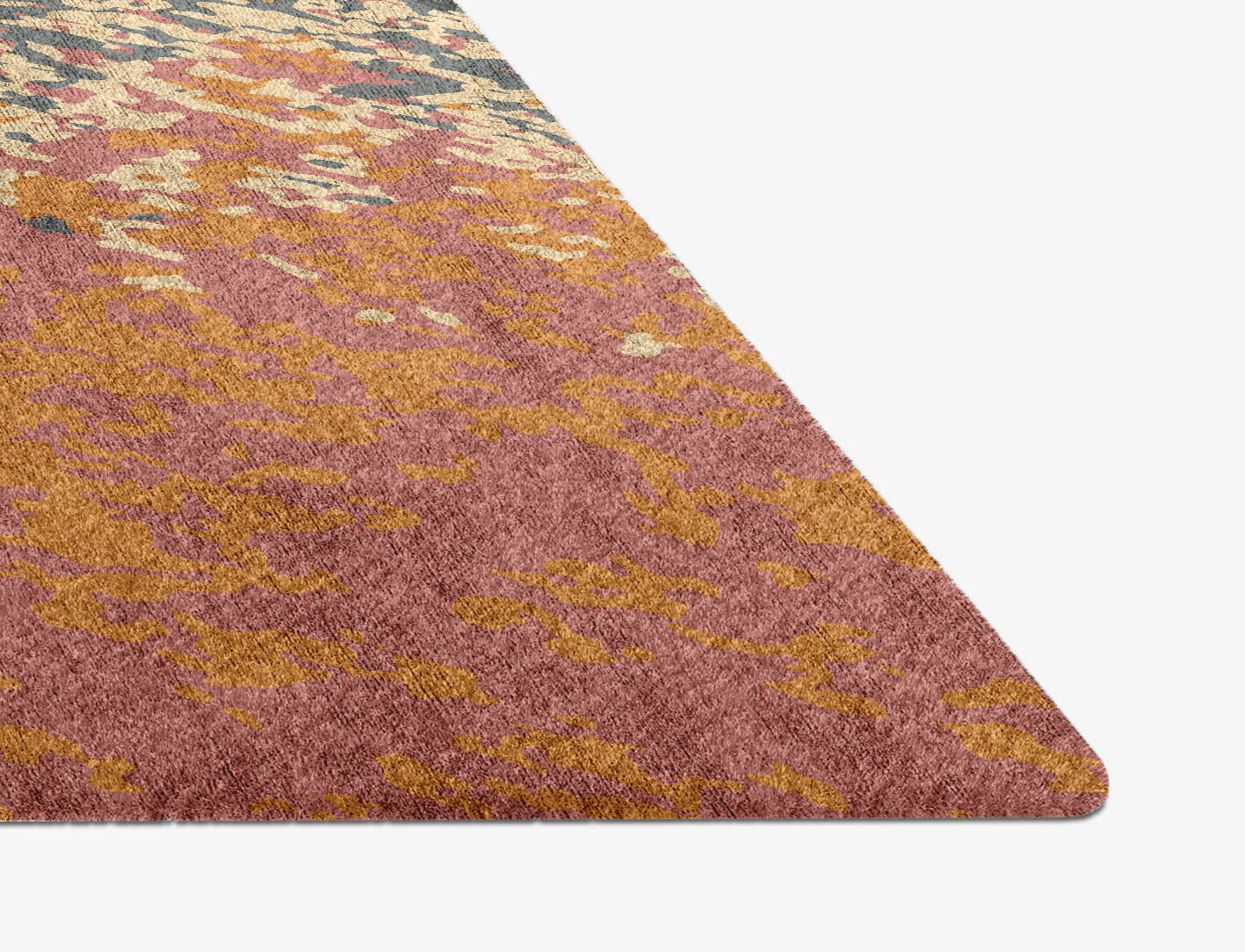 Ombre Gradation Diamond Hand Knotted Bamboo Silk Custom Rug by Rug Artisan