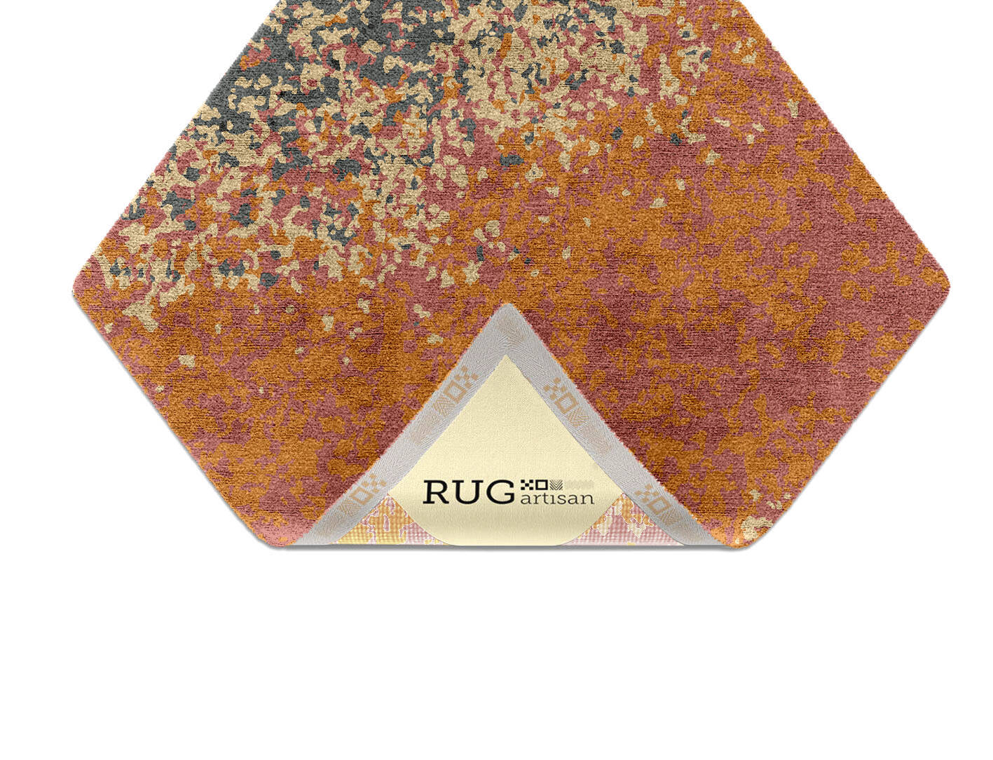 Ombre Gradation Diamond Hand Knotted Bamboo Silk Custom Rug by Rug Artisan