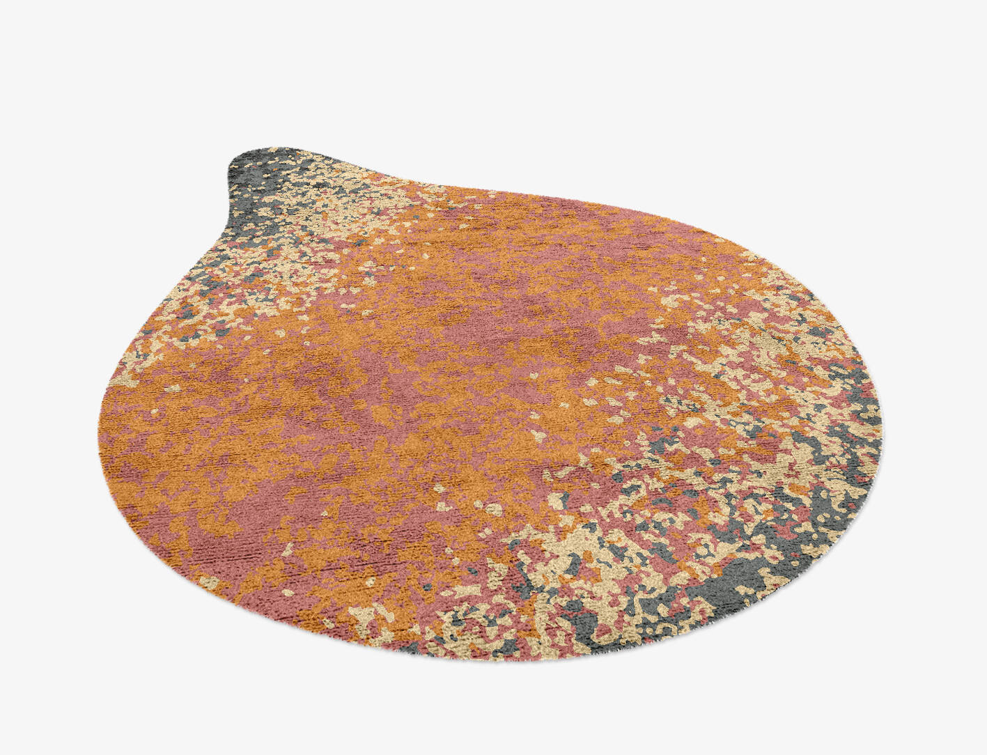 Ombre Gradation Drop Hand Knotted Bamboo Silk Custom Rug by Rug Artisan