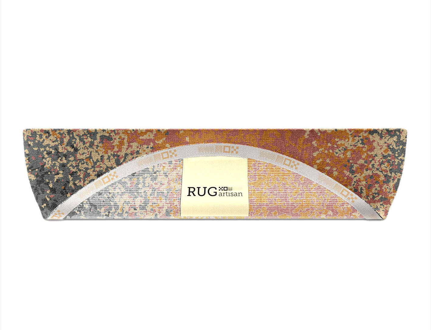 Ombre Gradation Halfmoon Hand Knotted Tibetan Wool Custom Rug by Rug Artisan
