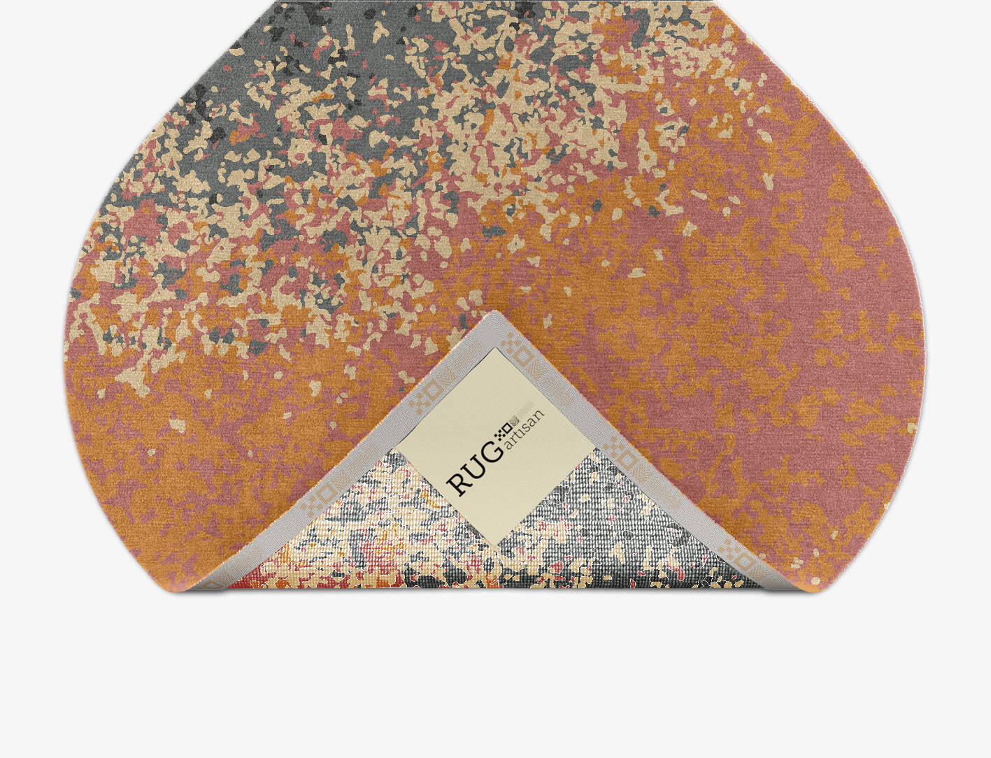 Ombre Gradation Ogee Hand Knotted Tibetan Wool Custom Rug by Rug Artisan