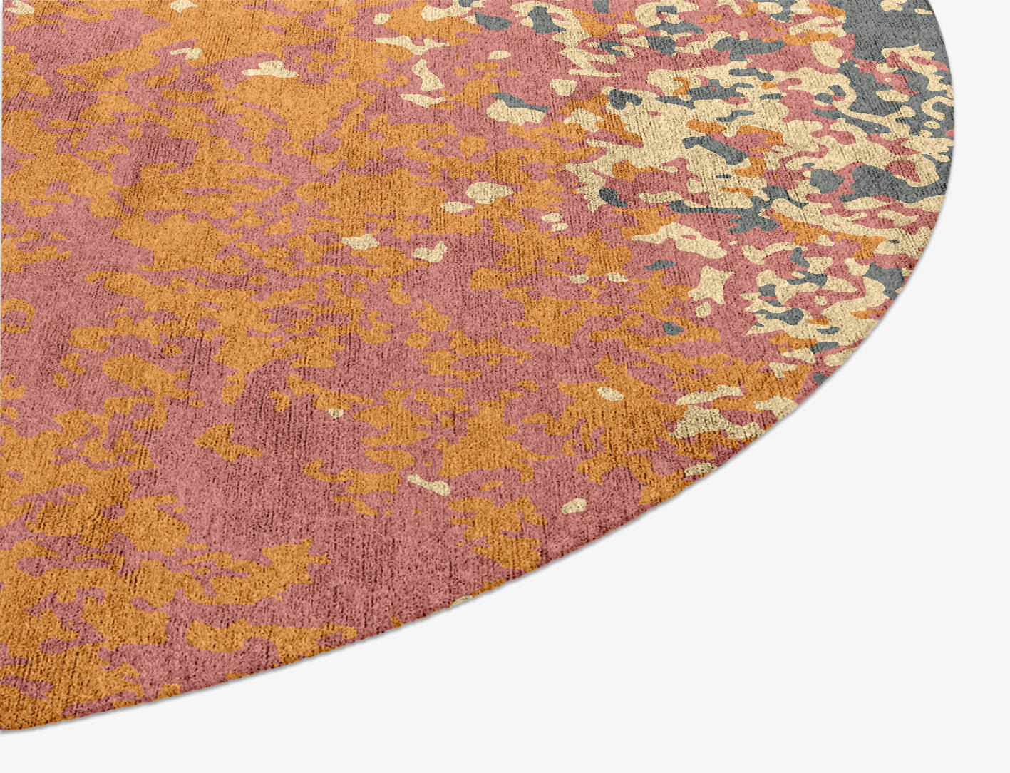 Ombre Gradation Oval Hand Knotted Bamboo Silk Custom Rug by Rug Artisan