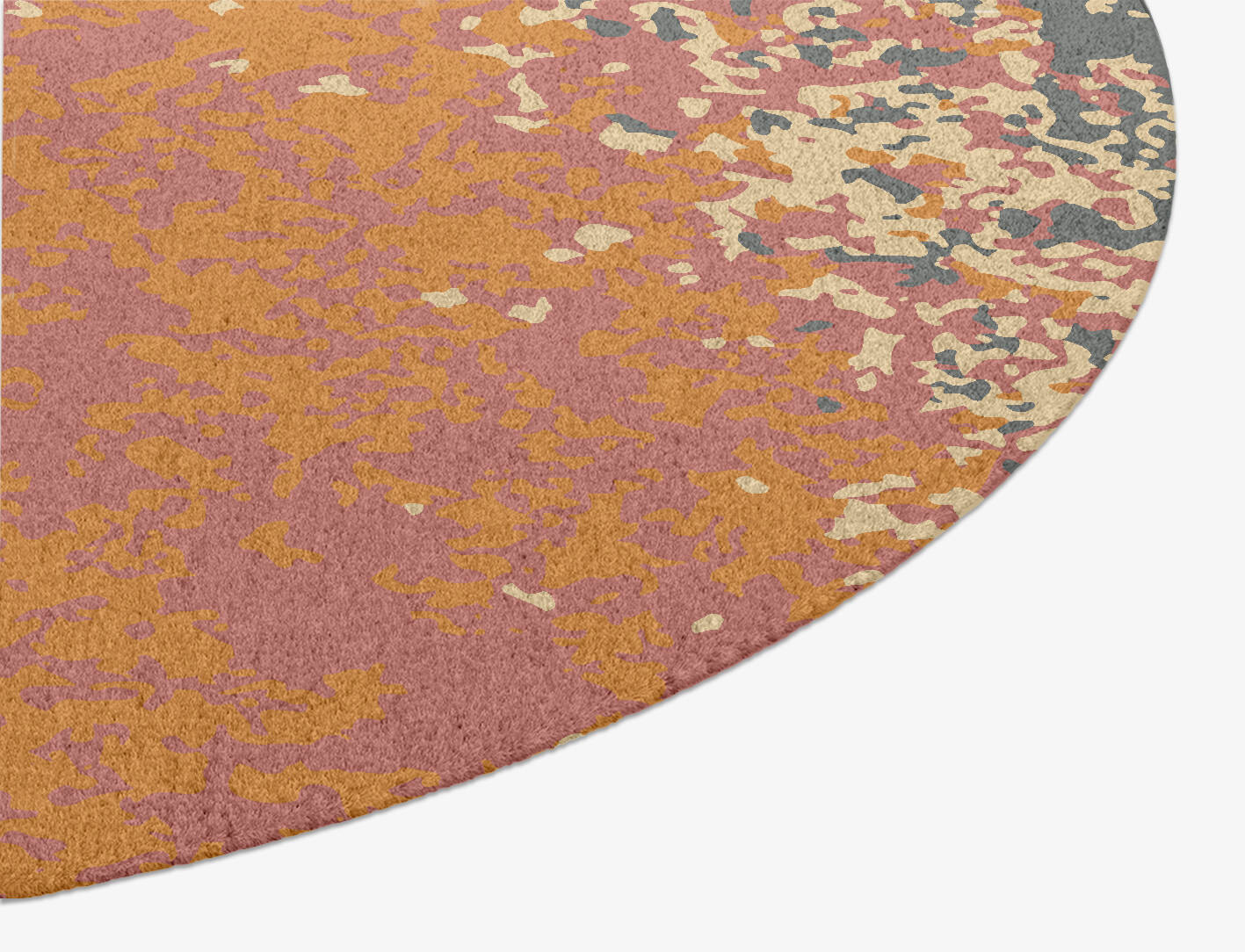 Ombre Gradation Oval Hand Knotted Tibetan Wool Custom Rug by Rug Artisan