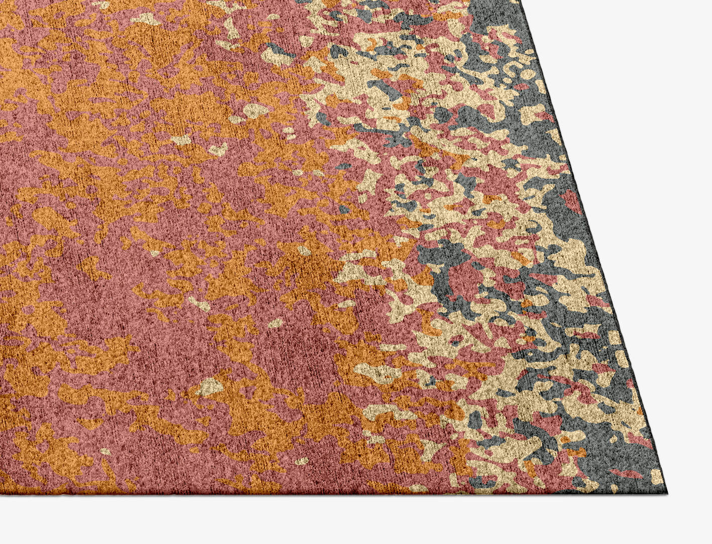 Ombre Gradation Rectangle Hand Knotted Bamboo Silk Custom Rug by Rug Artisan