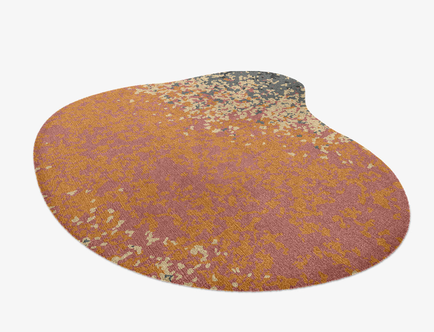 Ombre Gradation Splash Hand Knotted Tibetan Wool Custom Rug by Rug Artisan