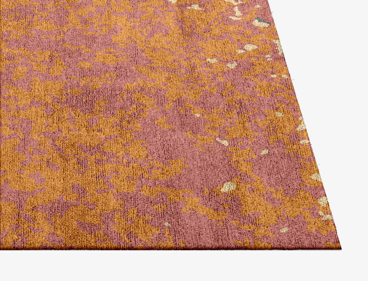 Ombre Gradation Square Hand Knotted Bamboo Silk Custom Rug by Rug Artisan