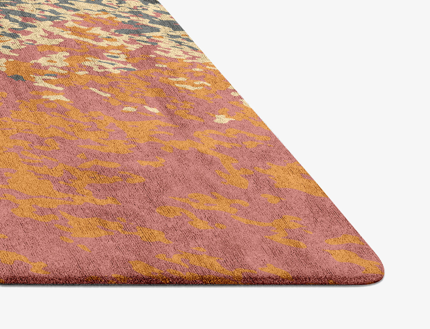 Ombre Gradation Diamond Hand Tufted Bamboo Silk Custom Rug by Rug Artisan