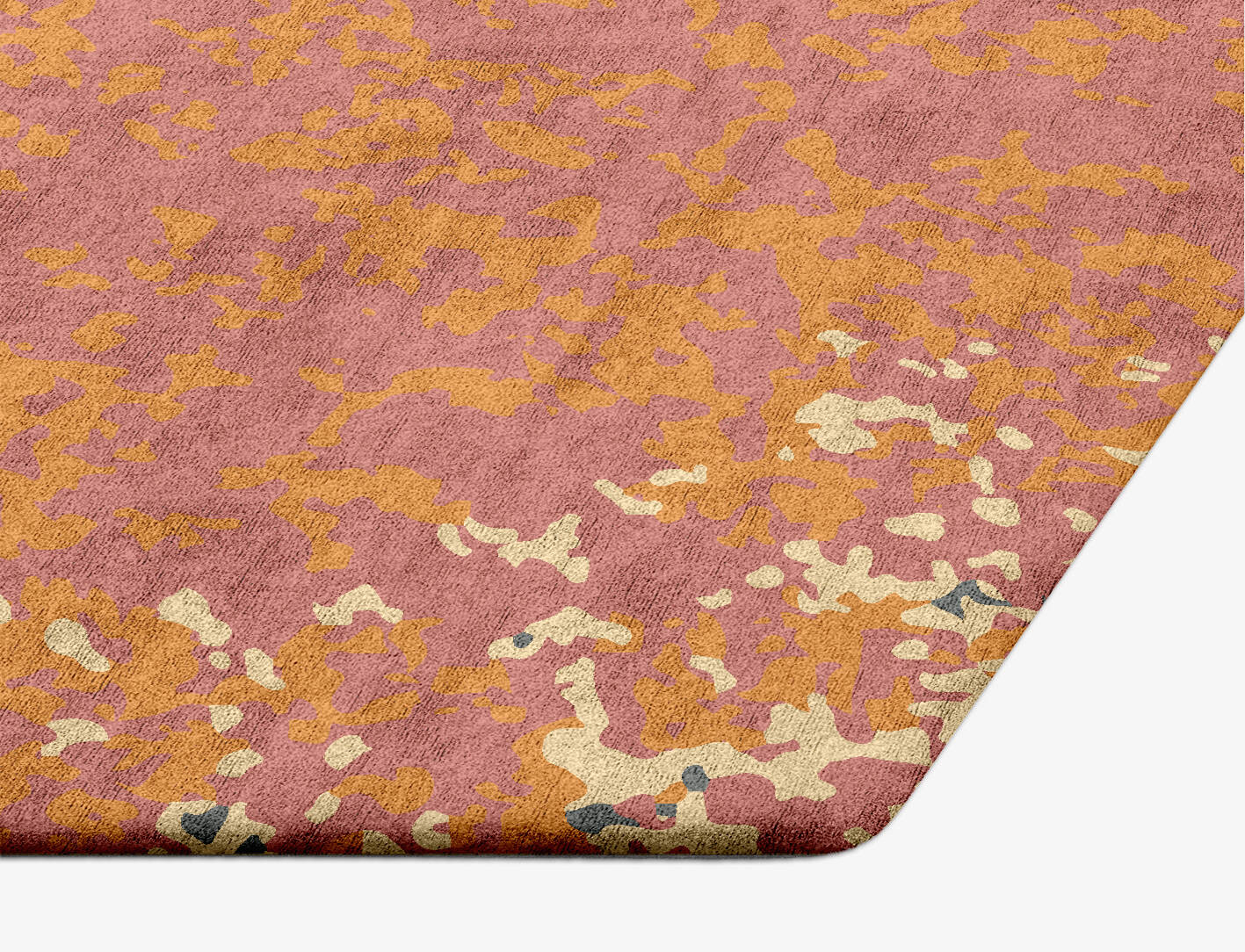 Ombre Gradation Hexagon Hand Tufted Bamboo Silk Custom Rug by Rug Artisan