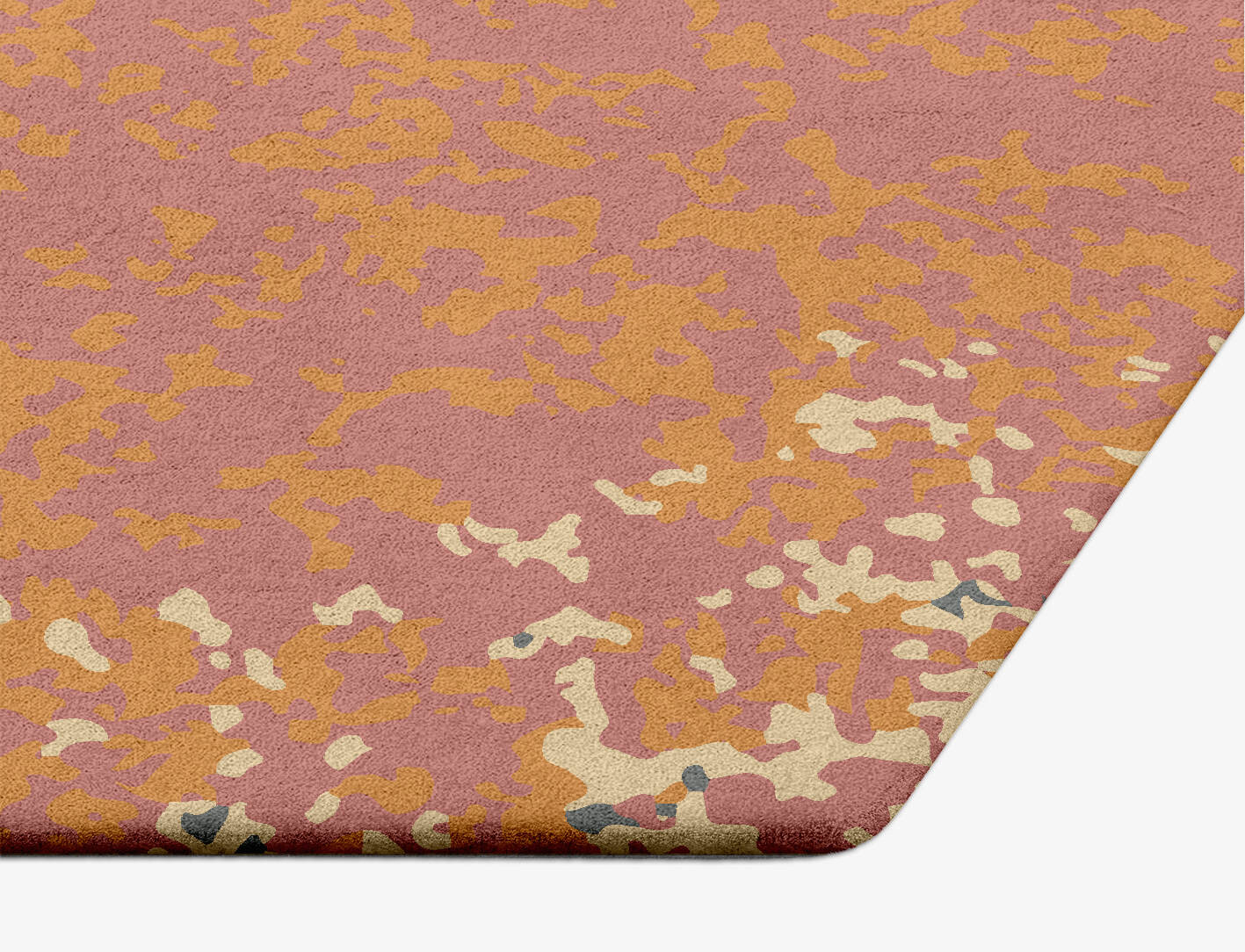 Ombre Gradation Hexagon Hand Tufted Pure Wool Custom Rug by Rug Artisan