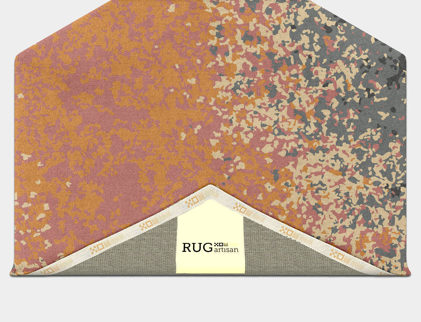 Ombre Gradation Hexagon Hand Tufted Pure Wool Custom Rug by Rug Artisan
