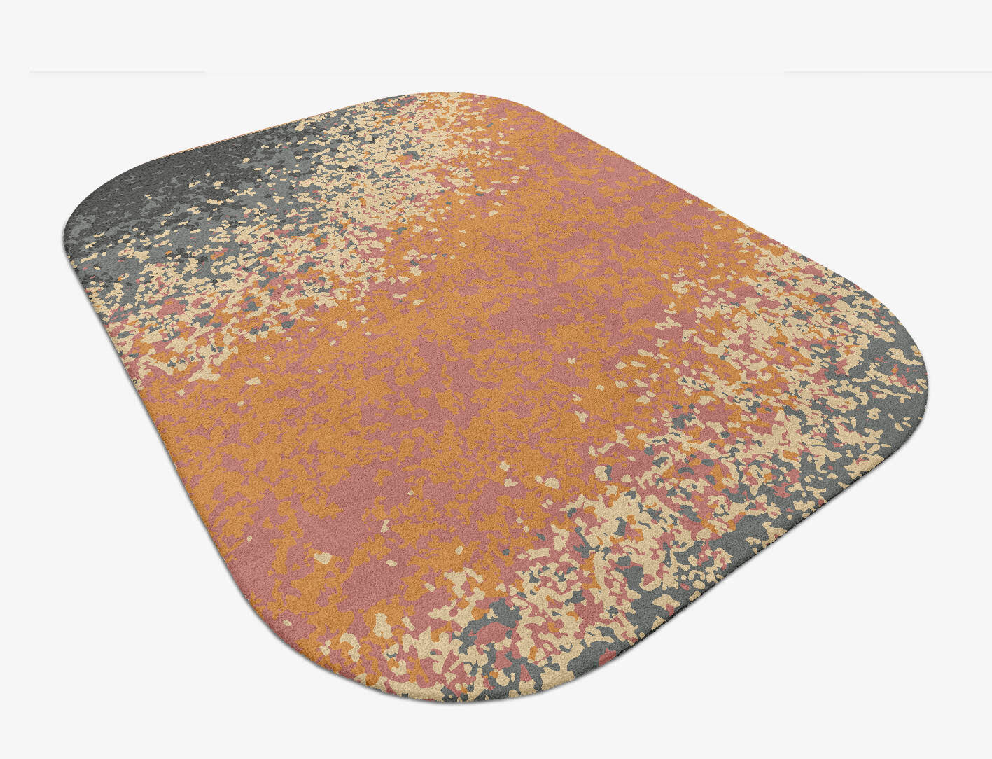 Ombre Gradation Oblong Hand Tufted Pure Wool Custom Rug by Rug Artisan
