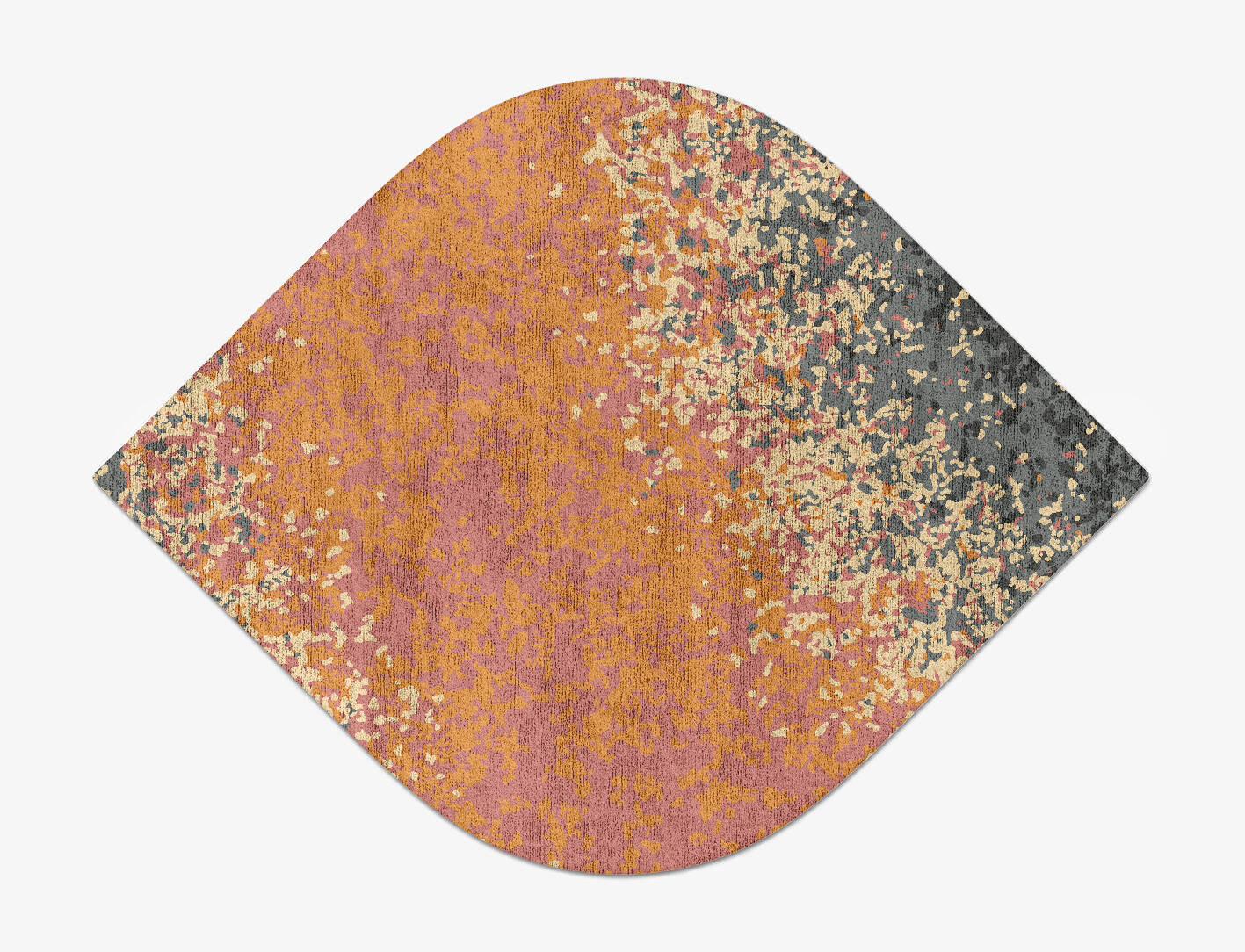 Ombre Gradation Ogee Hand Tufted Bamboo Silk Custom Rug by Rug Artisan