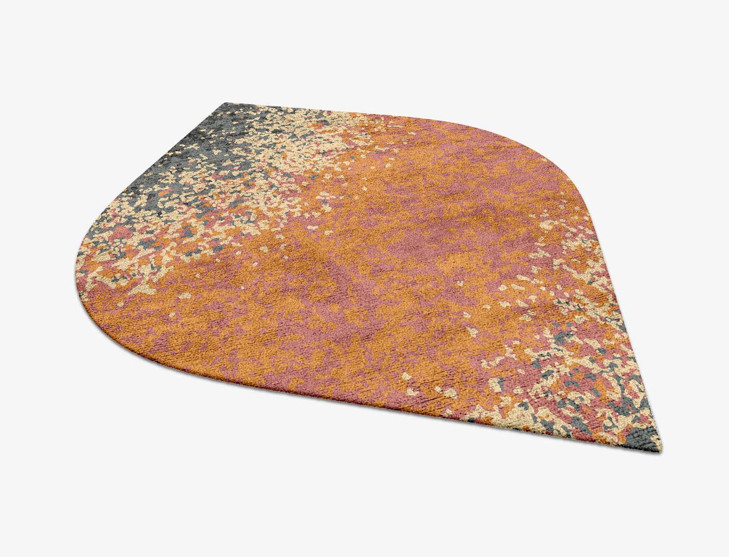 Ombre Gradation Ogee Hand Tufted Bamboo Silk Custom Rug by Rug Artisan