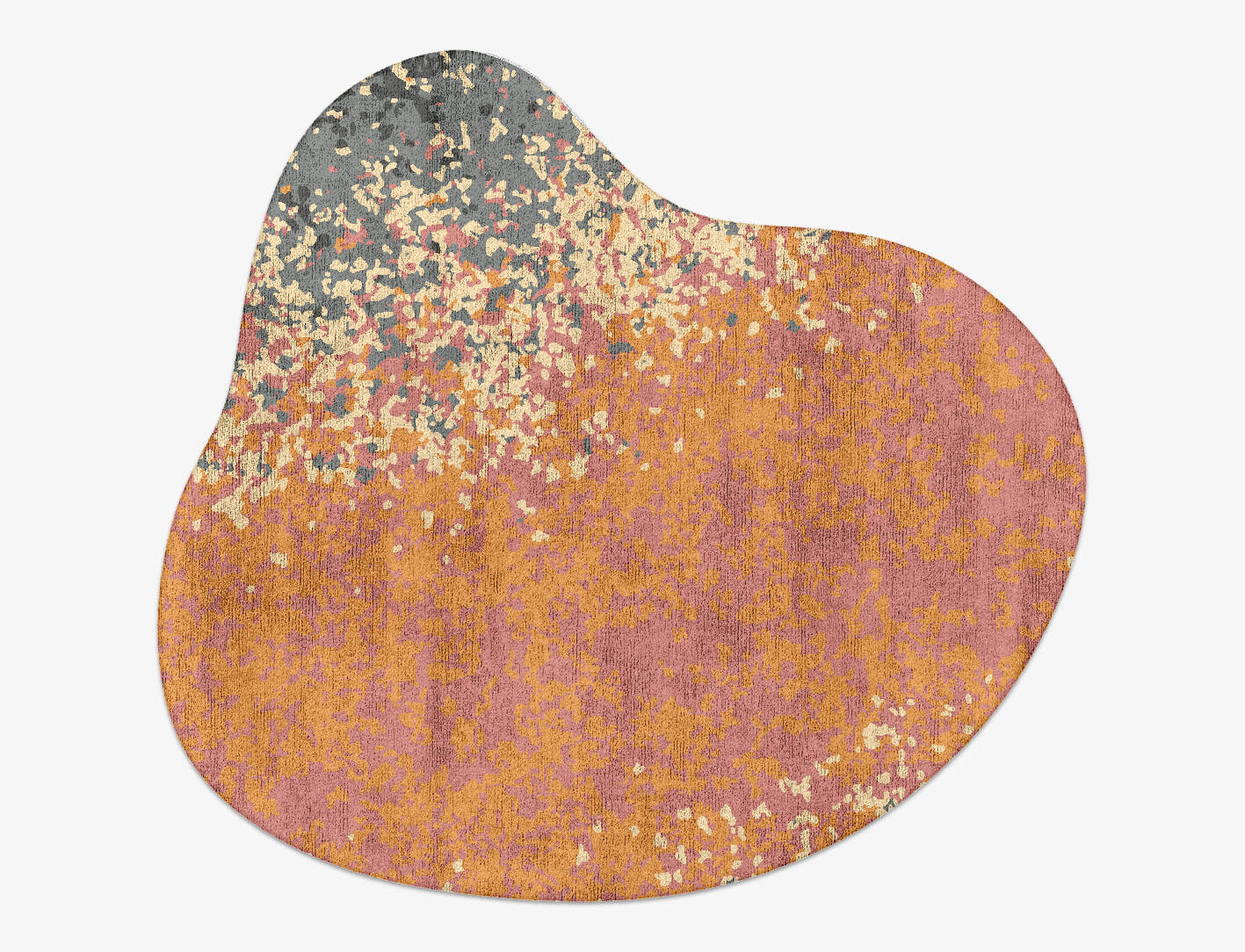Ombre Gradation Splash Hand Tufted Bamboo Silk Custom Rug by Rug Artisan