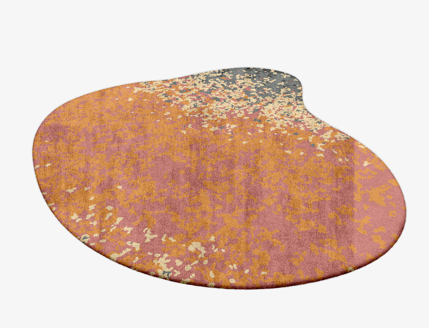 Ombre Gradation Splash Hand Tufted Bamboo Silk Custom Rug by Rug Artisan